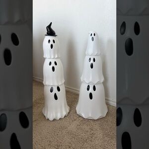White Ghost Figurine Set